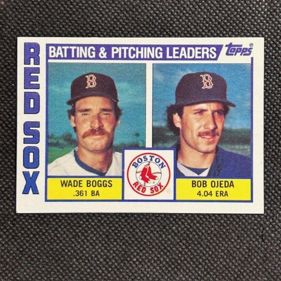 1984 Topps - Team Checklist Wade Boggs Bob Ojeda #786 Boston Red Sox - Picture 1 of 2